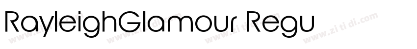 RayleighGlamour Regu字体转换